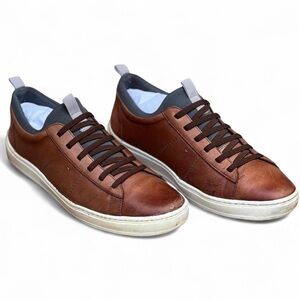 Martin Dingman Brown Leather Sneakers